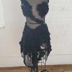 Custom black custom dress